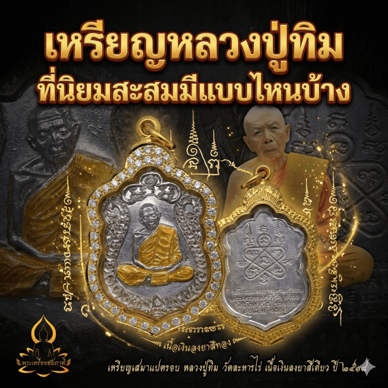 เหรียญหลวงปู่ทิมที่นิยมสะสมมีแบบไหนบ้าง