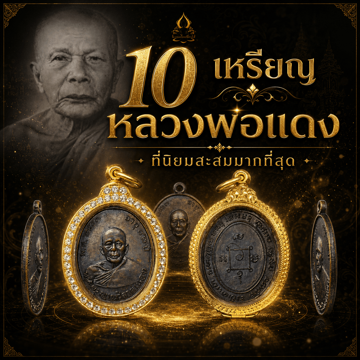 10 เหรียญหลวงพ่อแดง ที่นิยมสะสมมากที่สุด