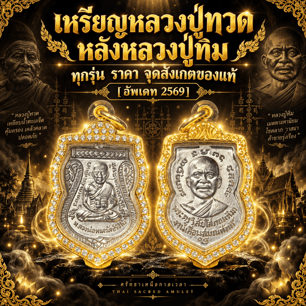 เหรียญหลวงปู่ทวด หลังหลวงปู่ทิม